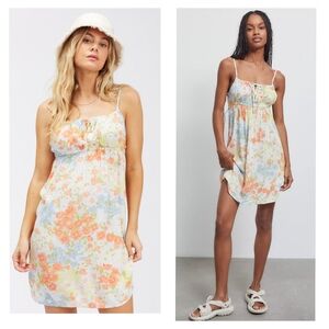 NWOT Billabong Feelin' Blue loral Mini Dress | Small